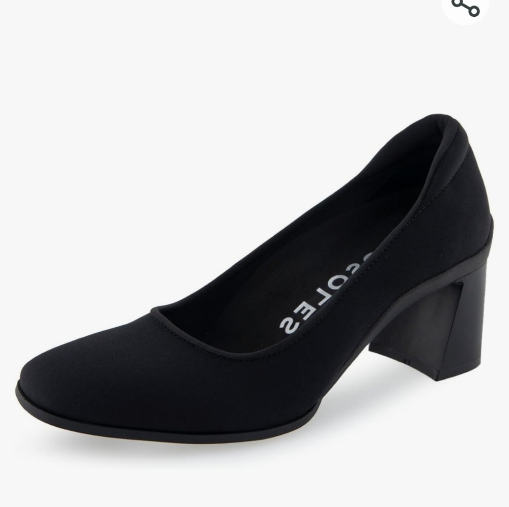 AEROSOLES Black Block Heel Pump